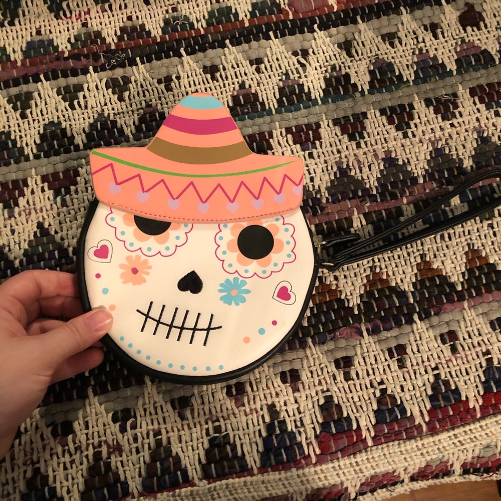 Betsy Johnson Sugar Skull wristlet